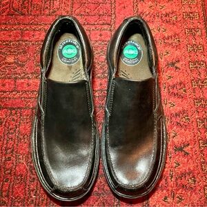 Streetcars Men's Black Leather Slip-On Loafers